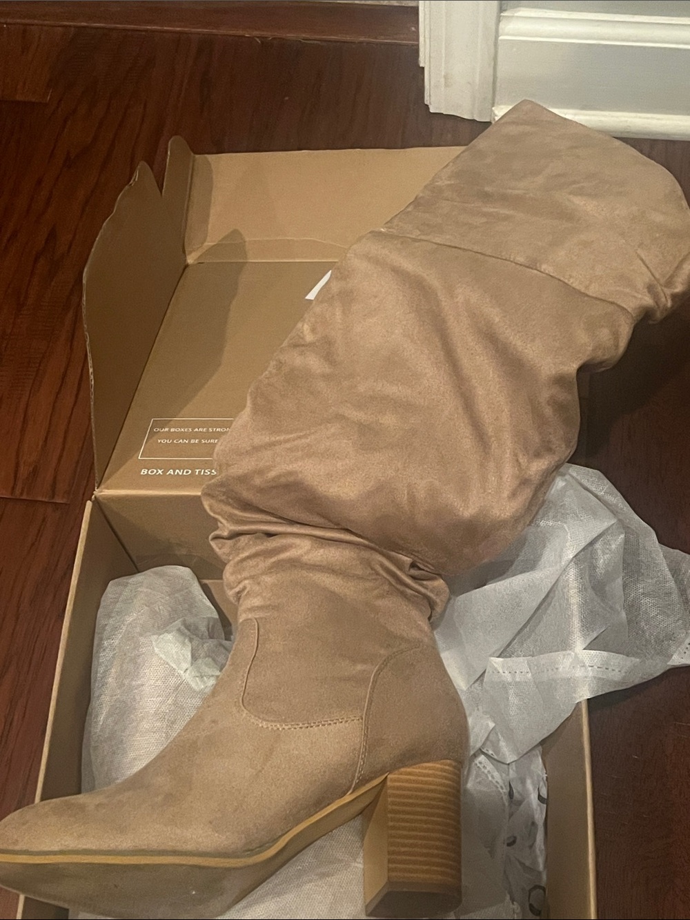 Journee Collection Kaison Over-the-Knee Suede Block Heel Boots